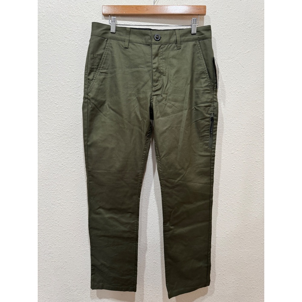 Fox Racing Essex Stretch Pant Mens 31x32 Olive Green DWR Performance Chino 28710